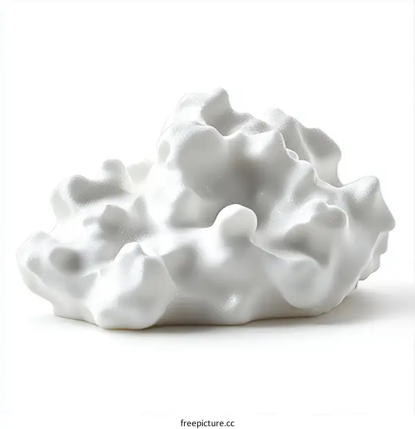 Abstract White Foam Texture Illustration