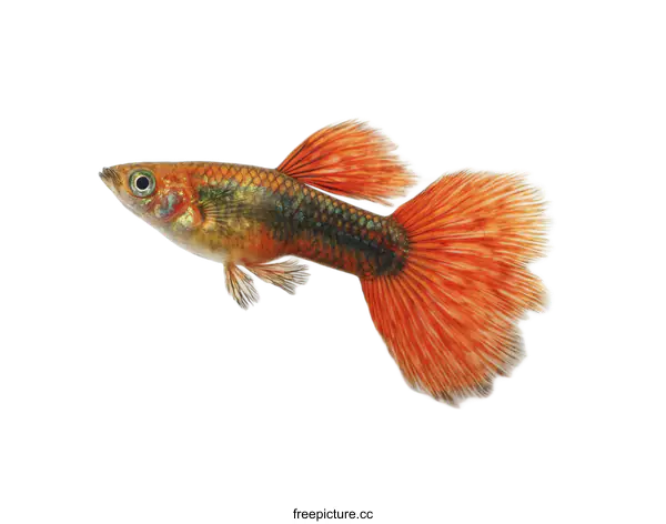 [Transparent Background PNG]Beautiful Guppy Fish with Vibrant Colors