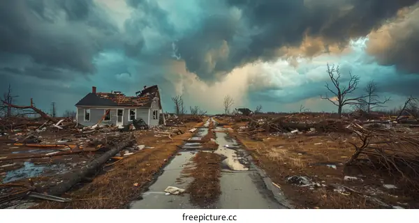 Aftermath of a Devastating Tornado