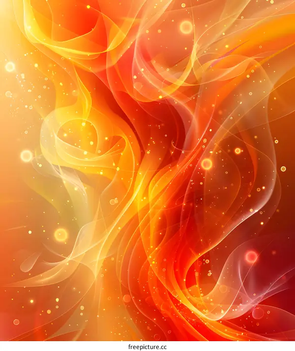 Abstract red and yellow fire flames background