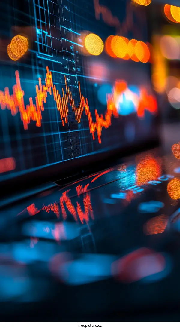 Financial Data Display on a Screen