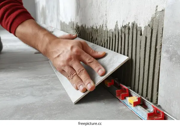 Tile Installation on a Wall or Floor