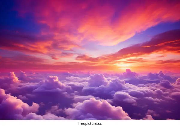 Sunset Above the Clouds