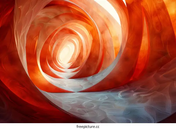 Orange and White Tunnel