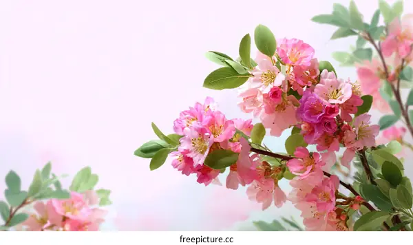 Beautiful Spring Flowers in Soft Pastel Colors
