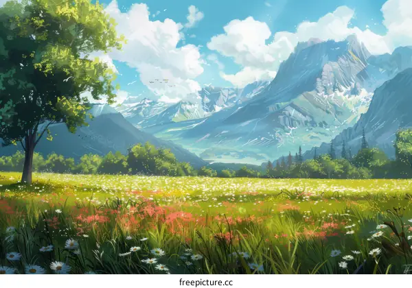 Mountain Meadow Tranquility
