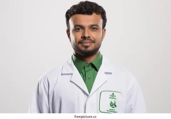 Portrait of a young male doctor smiling