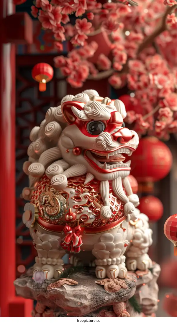 Captivating Traditional Lion Dance Performance