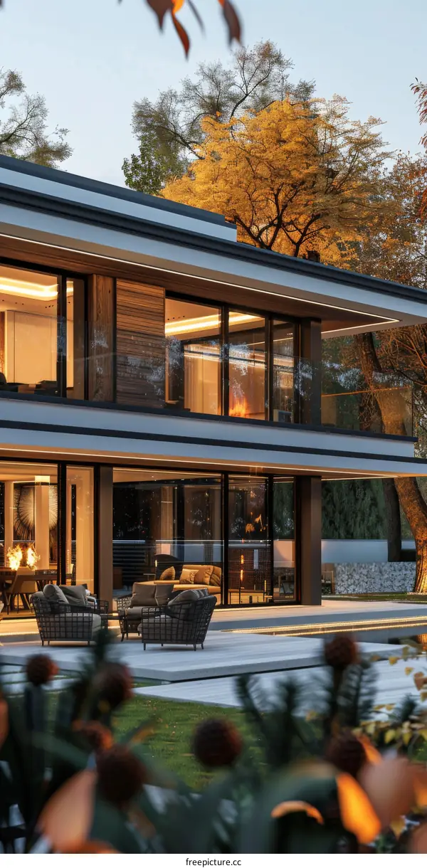 A Modern House in Harmony with Nature