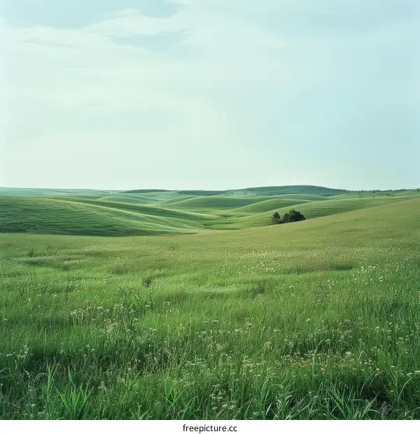 Rolling Green Hills of the Flint Hills, Kansas