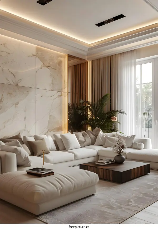 Modern minimalist living room