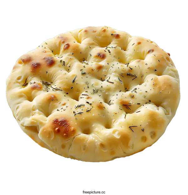 [Transparent Background PNG]Focaccia bread