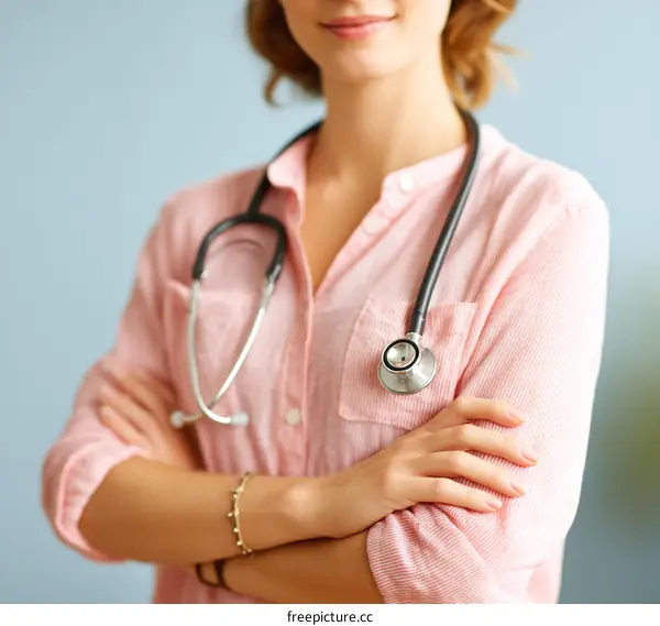 Female Doctor Portrait with Stethoscope