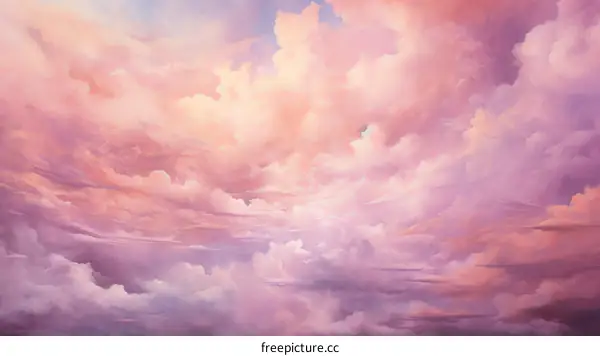 Celestial Tapestry of Pink and Lavender Hues