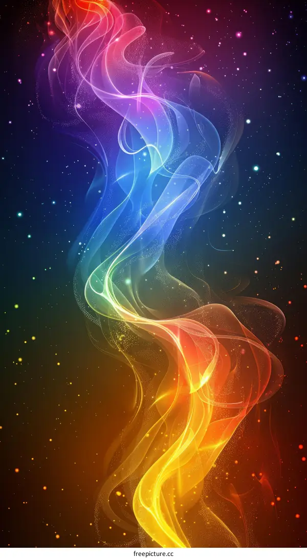 Flowing Liquid Smoke with Mesmerizing Colors
