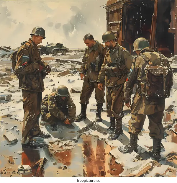 Soviet soldiers during the Battle of Stalingrad, 1942