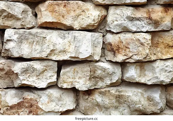 Closeup Stone Wall Texture Pattern