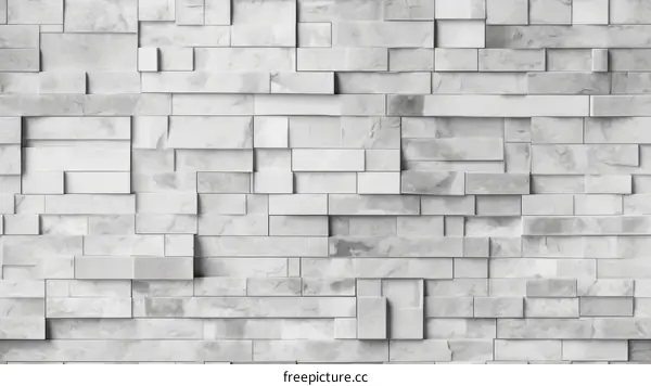 Gray and white marble tiles wall texture background