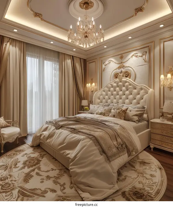 Sophisticated European-Style Bedroom
