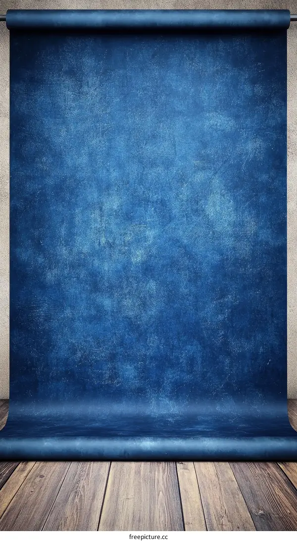 Studio Background Dark Blue Textured