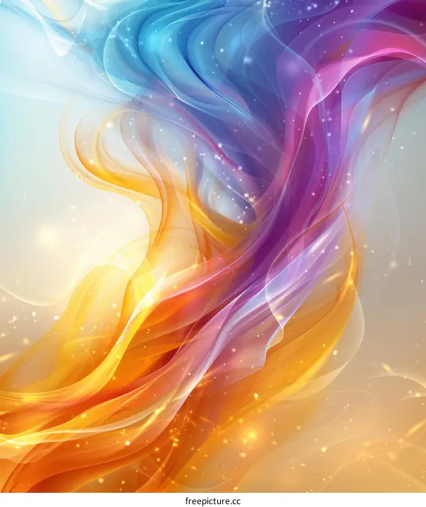 Ethereal Cloud Art, Dreamy & Vibrant Digital Illustration