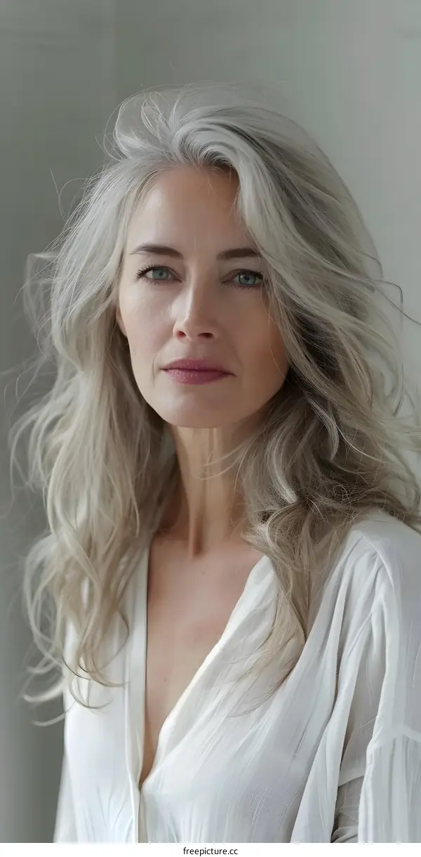 Portrait of a Woman with Gray Hair
