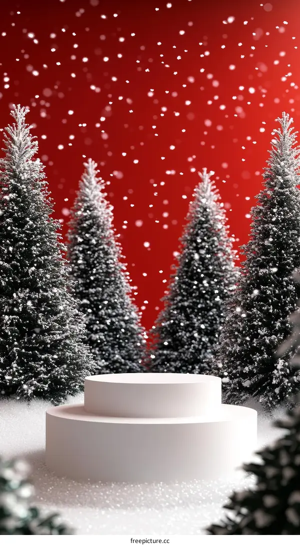 Winter Scene Christmas Display Platform