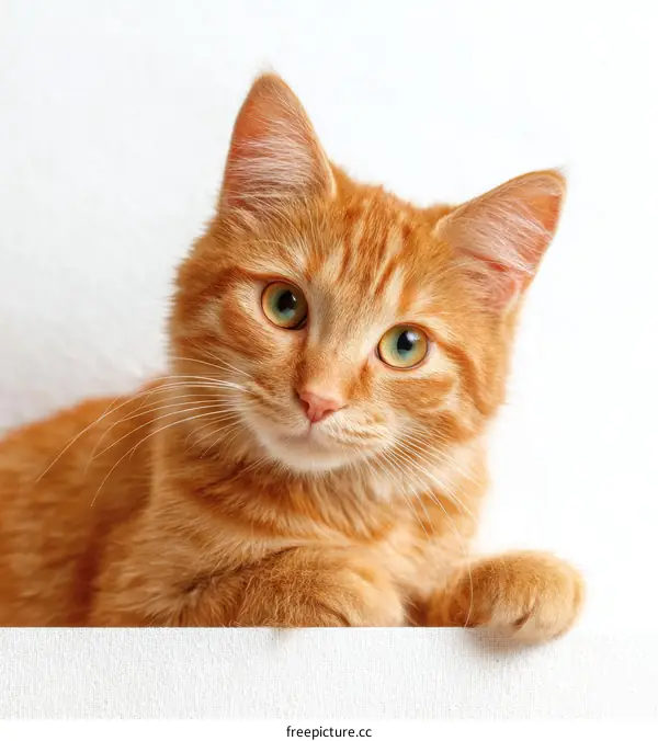 Adorable Ginger Kitten Portrait