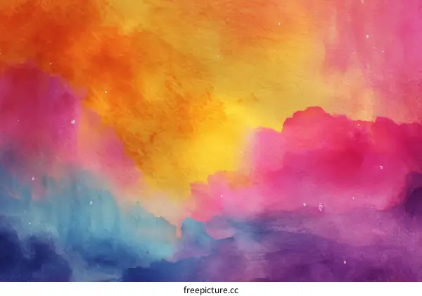 Abstract Watercolor Gradient Sky