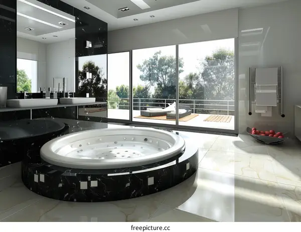 Black and White Bathroom Design