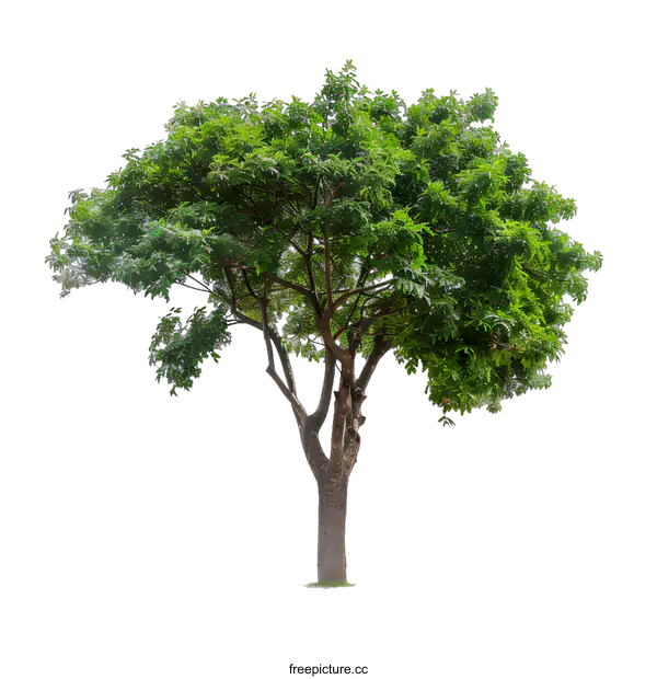 [Transparent Background PNG]Green Tree Isolated On White Background