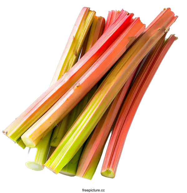 [Transparent Background PNG]Rhubarb stalks