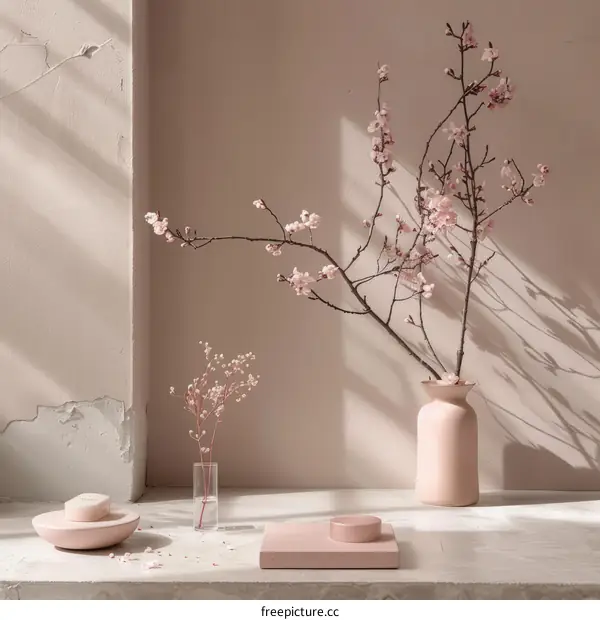 Pink Flower Still Life in a Vase