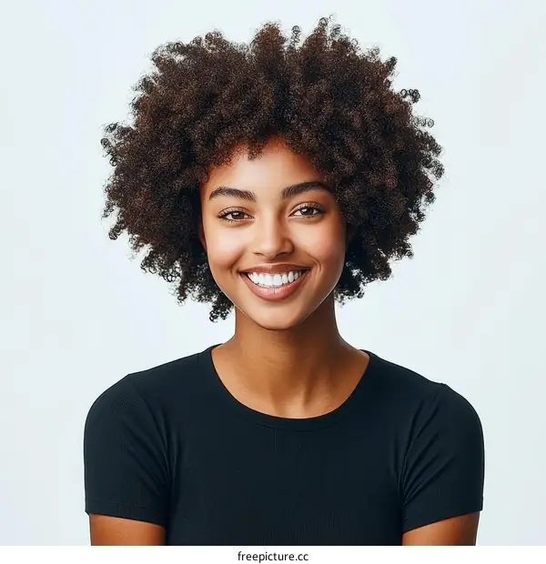 Smiling African American Woman Portrait