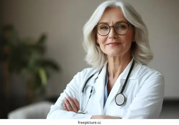 Female Doctor Portrait in Medical Setting