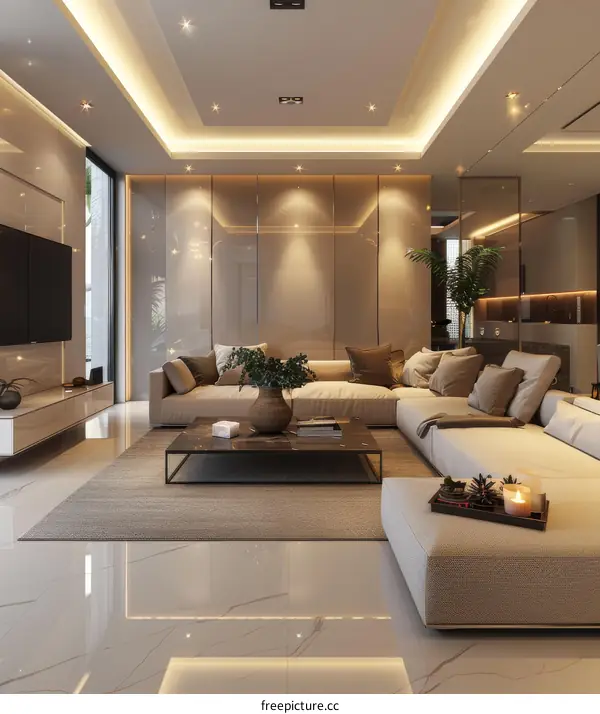 Modern and Stylish Living Room Interior
