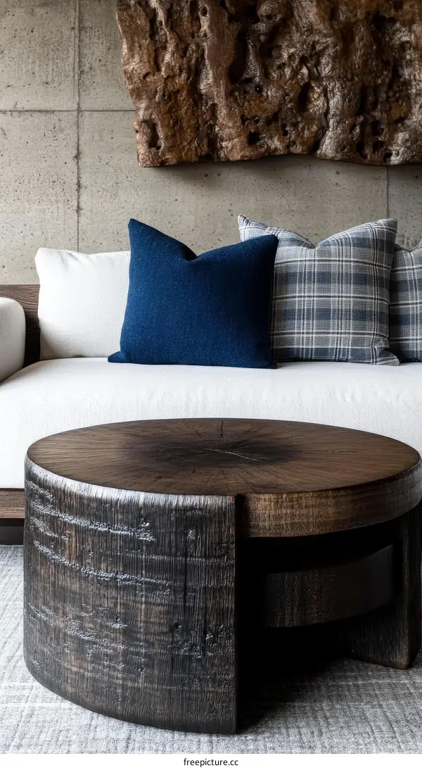 Modern Rustic Living Room Coffee Table