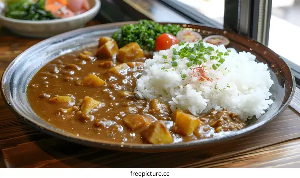 Japanese curry with rice