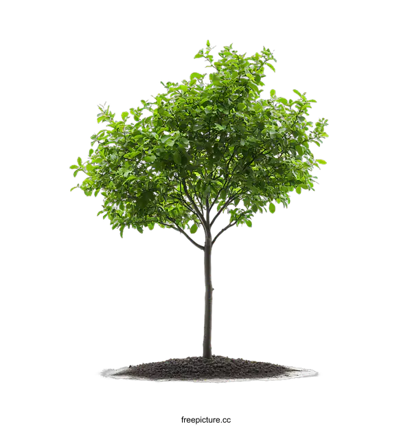 [Transparent Background PNG]Isolated Green Tree on transparent background