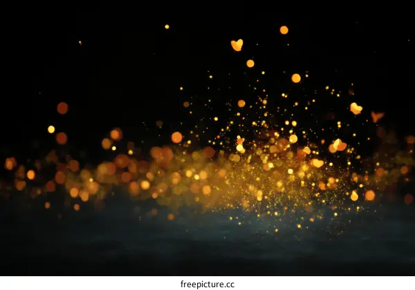 Golden Sparkling Abstract Background