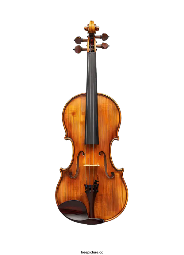 [Transparent Background PNG]A violin on the white background