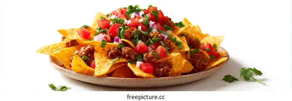 Delicious Nachos with Beef and Salsa