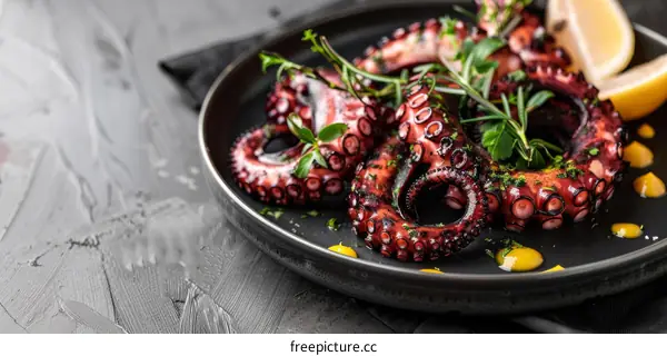 Grilled Octopus with Lemon and Herbs: Mediterranean Delight