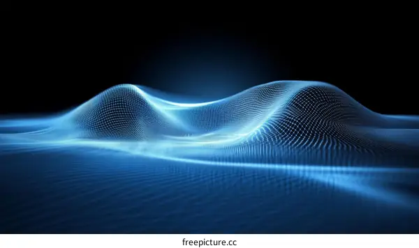 Abstract Digital Waveform Background Design
