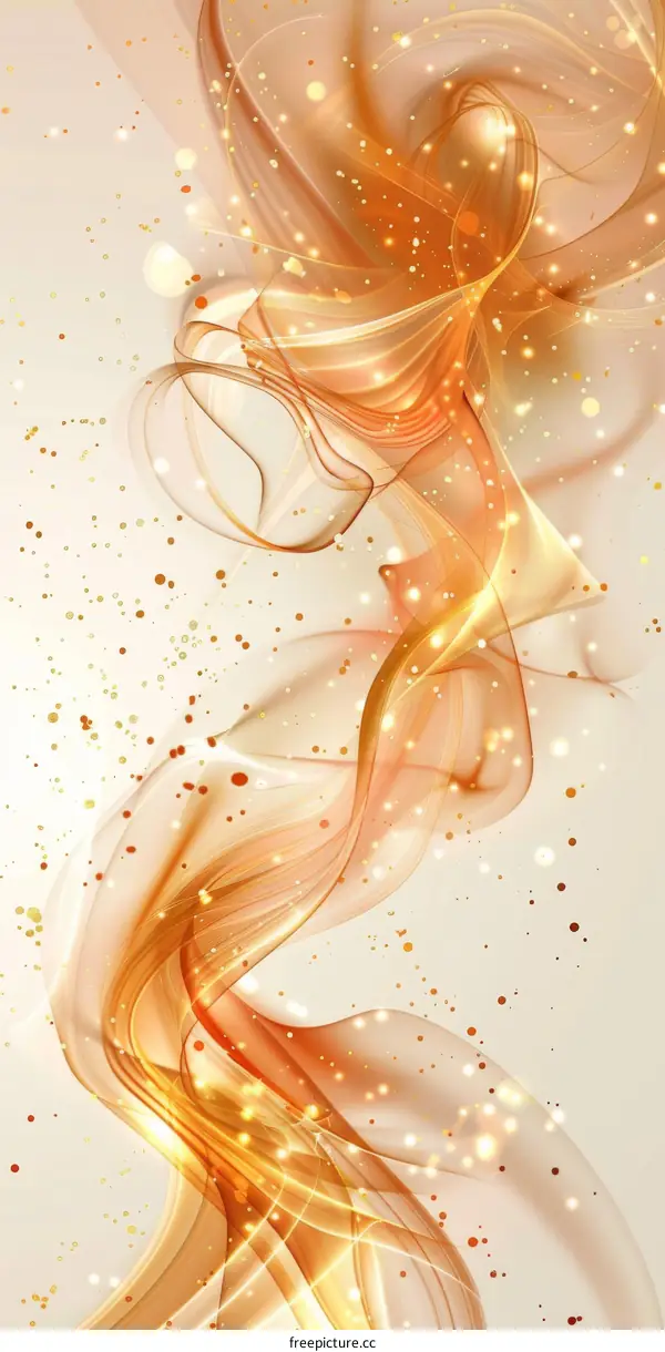 Golden Silk-Like Flowing Liquid