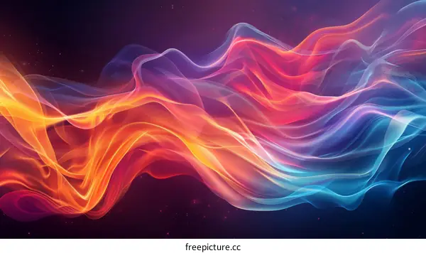 Colorful Wavy Gradient Abstract Background