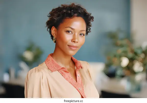 Professional Black Woman Portrait in Business Setting