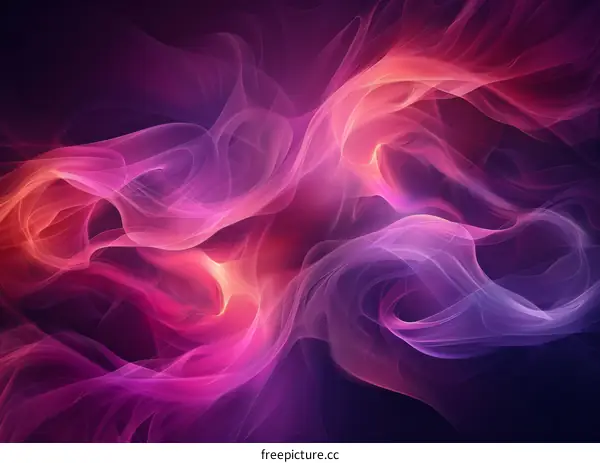Abstract Smoke Art - Colorful Dynamic Flowing Smoke