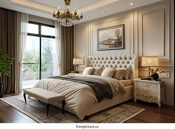 European-style bedroom renderings