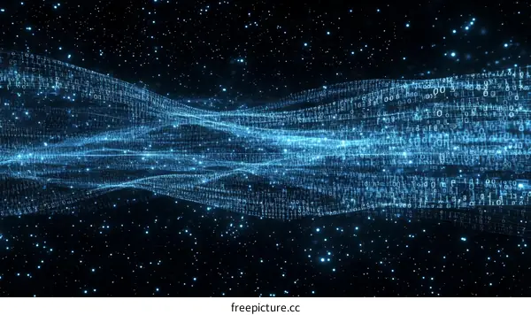 Abstract Digital Wave Pattern Design